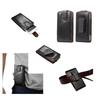 Housse Clip Ceinture Rotatif 360 Étui En Cuir Véritable Authentique Pour => SENCOR ELEMENT P451 > Noir