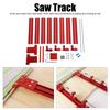 Рельсовая пила Рельс Алюминиевый сплав Деревообрабатывающий трек Параллельный Набор инструментов Комплект Пила Рельс Пила Трек Деревообрабатывающий трек