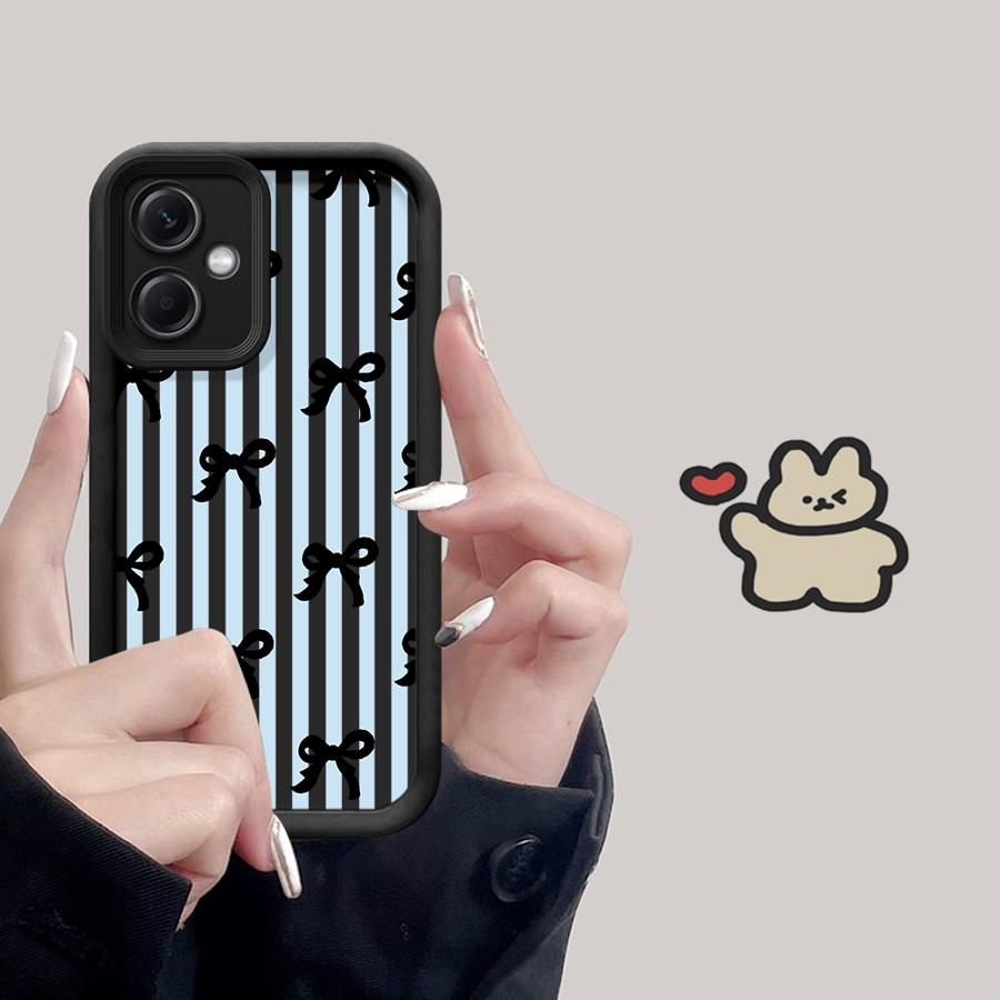 Чехол для Xiaomi Poco F8 X3 NFC C61 X3 Pro C51 C50 Чехол для телефона Модный полосатый бант