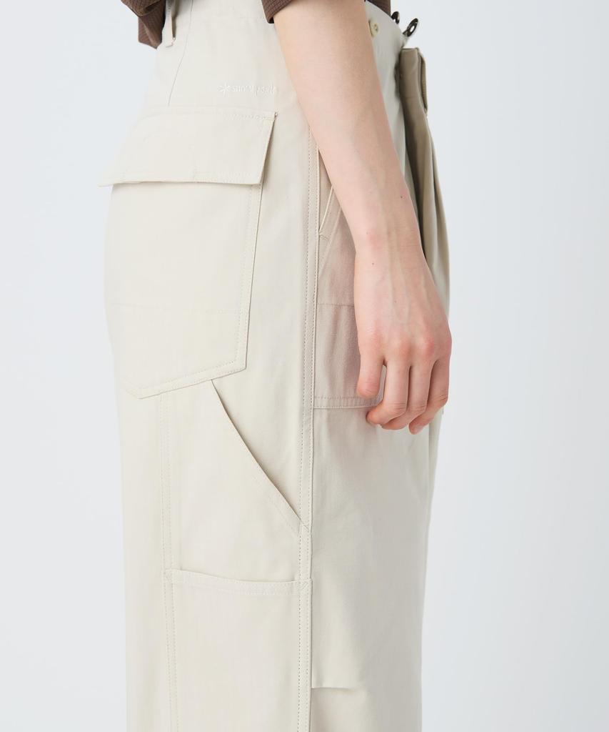 Snow Peak TAKIBI Herringbone Pants long pants for men and size M PT-26SU003 - Flame-retardant women, ECRU,