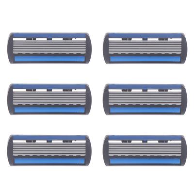 Бритва 6 слоев 1 держатель бритвы + 6 сменных лезвий головка кассета триммер для волос