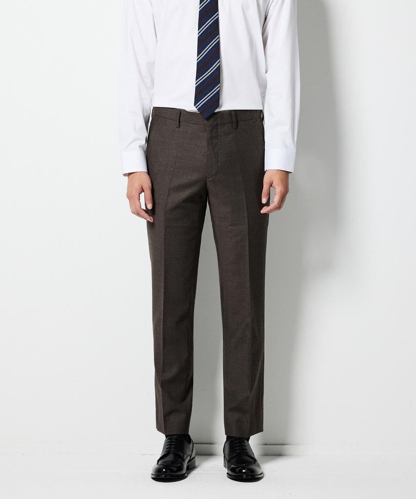 STCO Extra Fine Wool 40 Comfort Suit Setup Set Brown (Slim Fit)_Ssjud12Set (B Type)