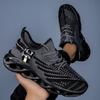 Men Casual Sport Shoes Breathable Lightweight Sneakers Outdoor Mesh Black Running Shoes Athletic Jogging Tennis Walking Shoes