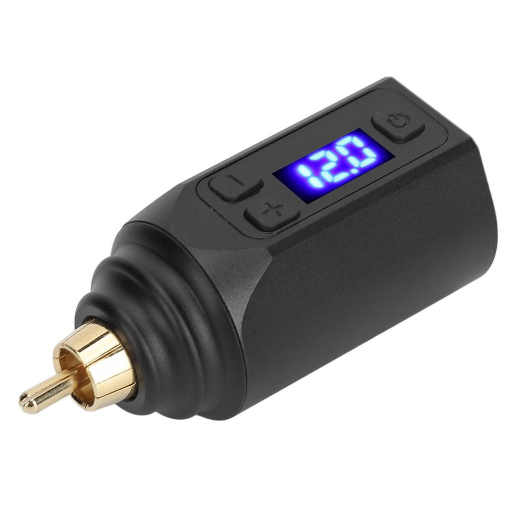 Wireless Tattoo Battery Tattoo Machine Power Supply RCA Interface Adjustable Voltage 3‑12V Power