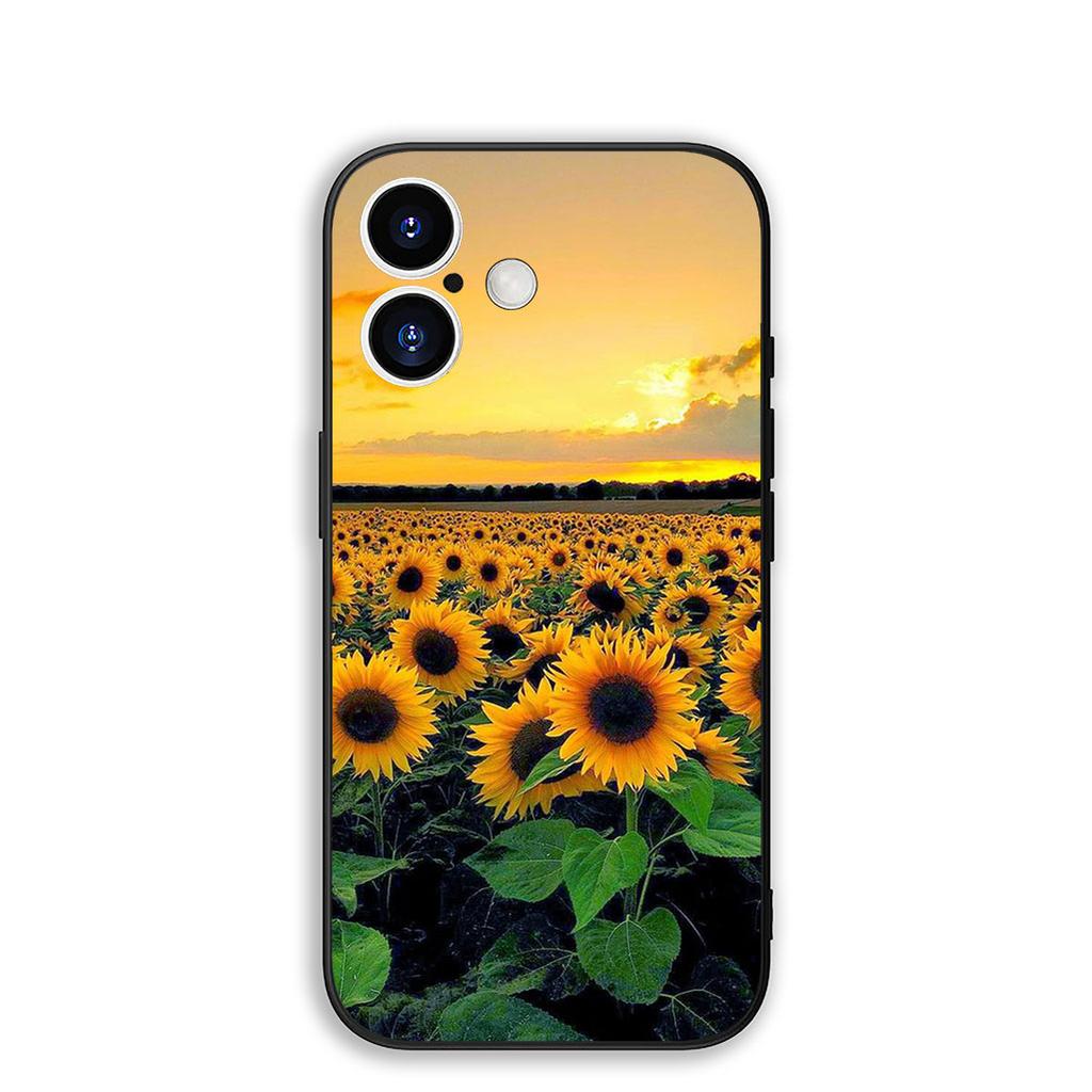 Cover for Samsung Galaxy S22 S21 S20 Fe Ultra S9 Plus + A13 A22 M21 M31 M55 M15 Protective Phone Case With Sunflower Flower