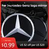 Car Sticker New 2026 For Benz AMG The front grille star logo badge mirror bottom 3D ABS logo for Mercedes-Benz for Mercedes-Benz