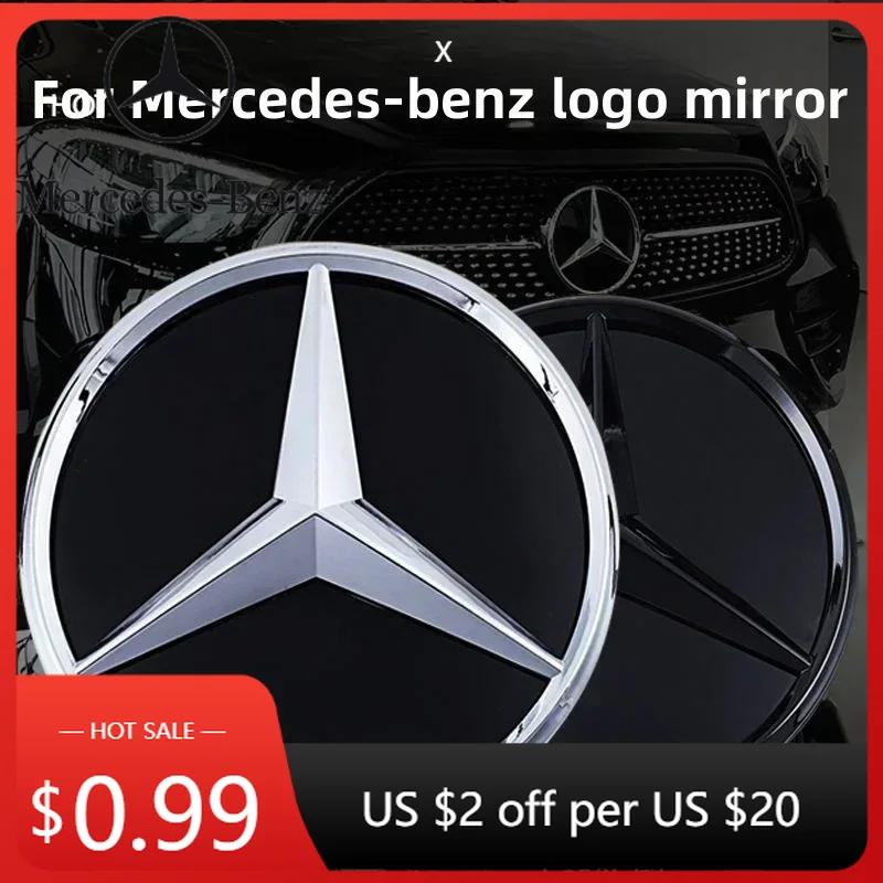 Car Sticker New 2026 For Benz AMG The front grille star logo badge mirror bottom 3D ABS logo for Mercedes-Benz for Mercedes-Benz