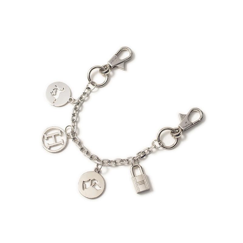 H House Gold Bag Charm Pendant: Women's Decorative Chain Keychain Accessory