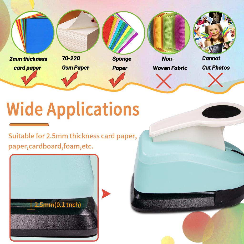 3 шт. Круглый бумажный резак для рукоделия Набор инструментов для пробивания отверстий 3/8 5/8 1 дюйм 25 16 9 мм Бумажные формы для изготовления открыток скрапбукинга