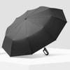 Automatic Folding Umbrella with Buckle Handle Uv Protection Umbrellas Waterproof Windproof Dual Use of Rain and Light Rain Gear