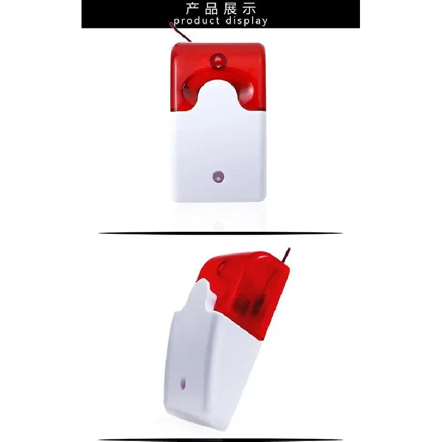 110 DB Flash LED Strobe Light Wired Siren 12V /24V /220V Work For Wifi Home Security Voice Burglar Alarm System