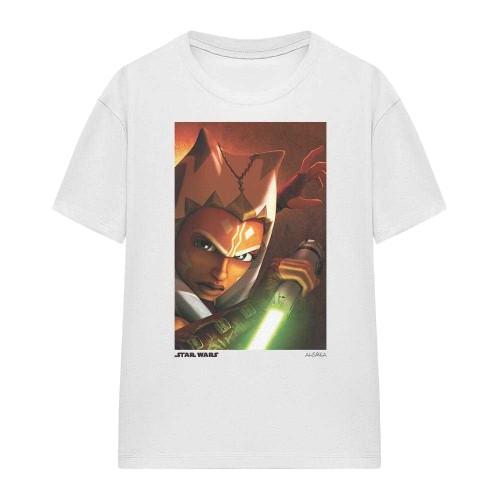 Star Wars: Ahsoka Womens/Ladies Panel T-Shirt