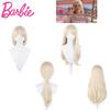 Leftleft Barbie Cosplay Wig Long High Temperature Fiber Hair For Any Face Shape