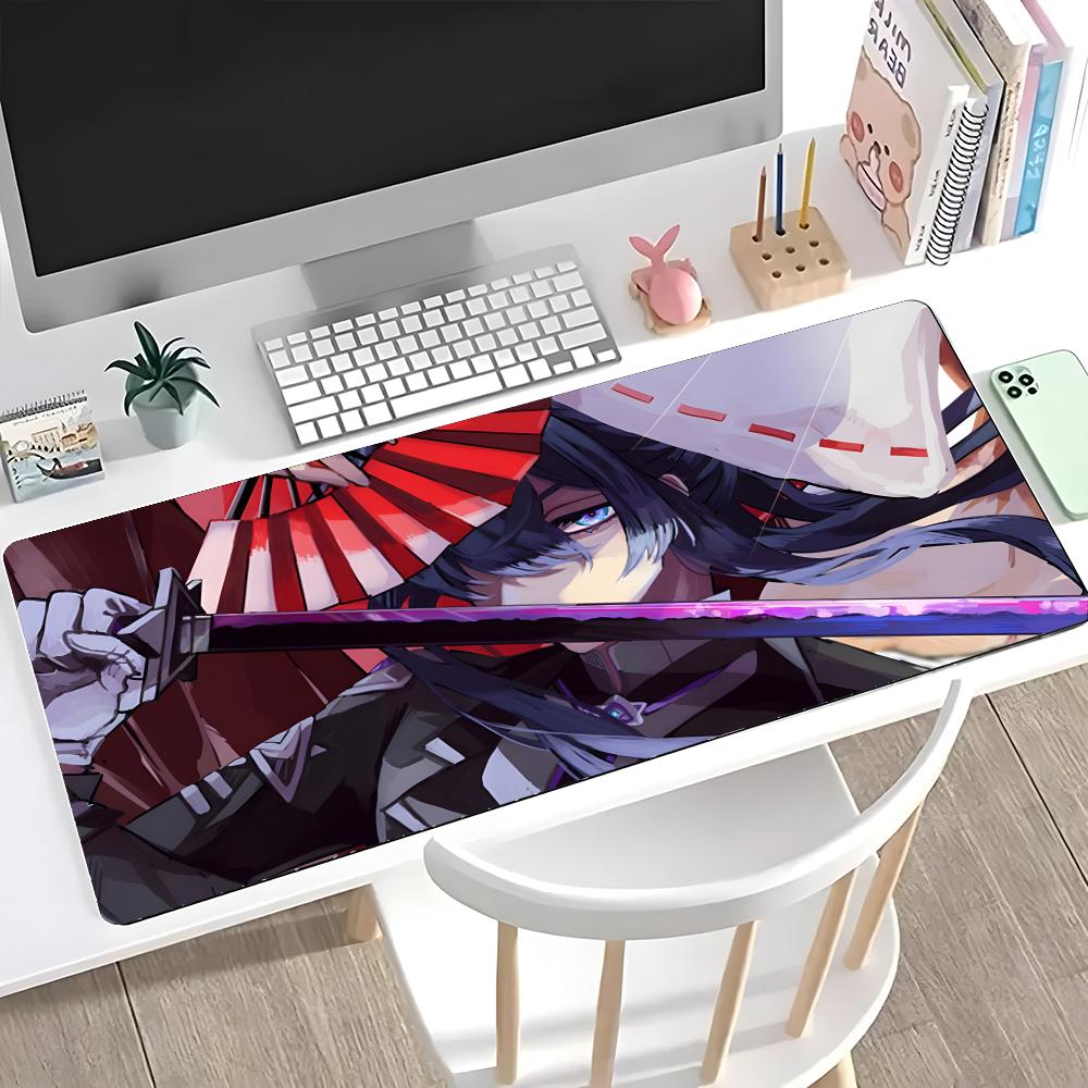 Аниме T-touken R-ranbu Коврик для мыши Mouse Pad Большой Игровой С заблокированным краем Утолщенный Настольный коврик для компьютерной клавиатуры