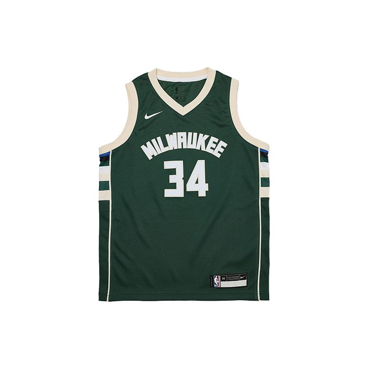 Nike Молодежная баскетбольная майка NBA с буквенным принтом и номером, быстросохнущая, детская, зеленая 3Z2B7BZ2P-BCKGA