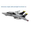 Мини-модель F-14 Tomcat с подвижными крыльями, конструктор DIY, развивающая игрушка, подарок для детей на Рождество, день рождения