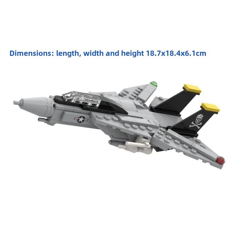 Мини-модель F-14 Tomcat с подвижными крыльями, конструктор DIY, развивающая игрушка, подарок для детей на Рождество, день рождения