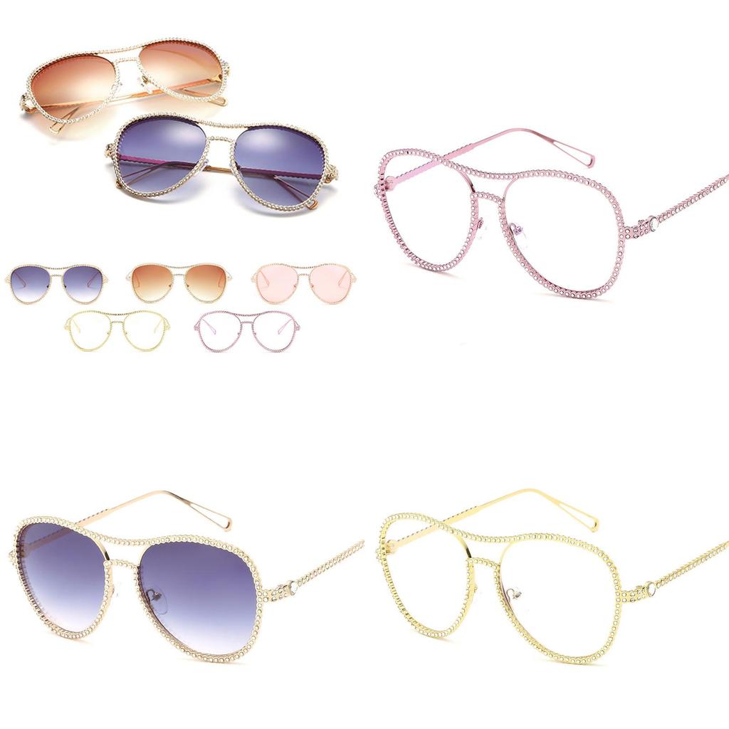 Premium Oversized Square Sunglasses For Women Featuring Sparkling Bling Frame