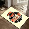 Baltimore Orioles A rug suitable for office chair areas living rooms and computer desks perfect for home offices and an ideal holiday gift