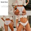 4Pcs/Set Transparent Lace Floral Underwear Seamless Triangle Underwear Sexy Close Fitting Panties For Women Comfy Panty