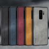 Роскошный чехол из искусственной кожи для Samsung Galaxy S9 Plus, задняя крышка, матовый, полная защита, силиконовый чехол для телефона для Samsung S8 Plus Coque