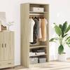 VidaXL Wardrobe Sonoma Oak 80x50x200 Cm Engineered Wood, Storage Cabinet, Wardrobe Organizer, Closet, 3307695