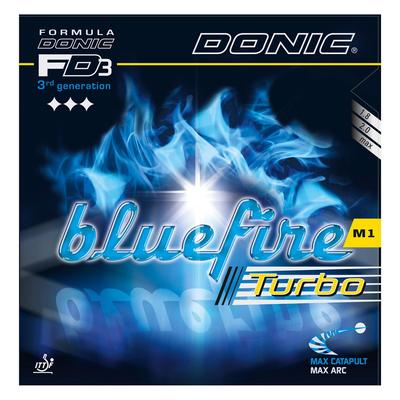 DONIC Настольный теннис BlueFire M1 Turbo AL071 Накладка с мягкой губкой, Черный, 2.0,