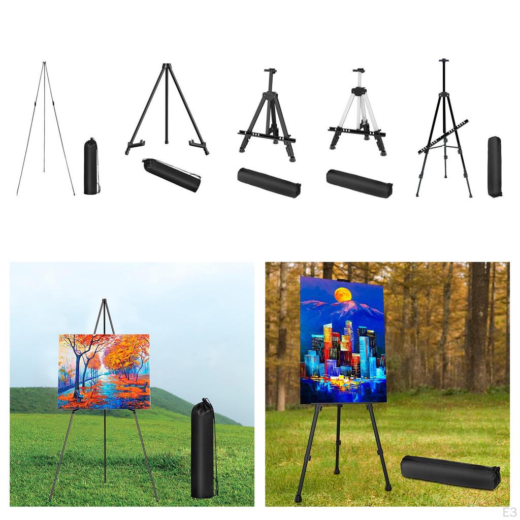 Easel Stand Tripod Display with Bag Folding Floor for Wedding Signs Wood Board