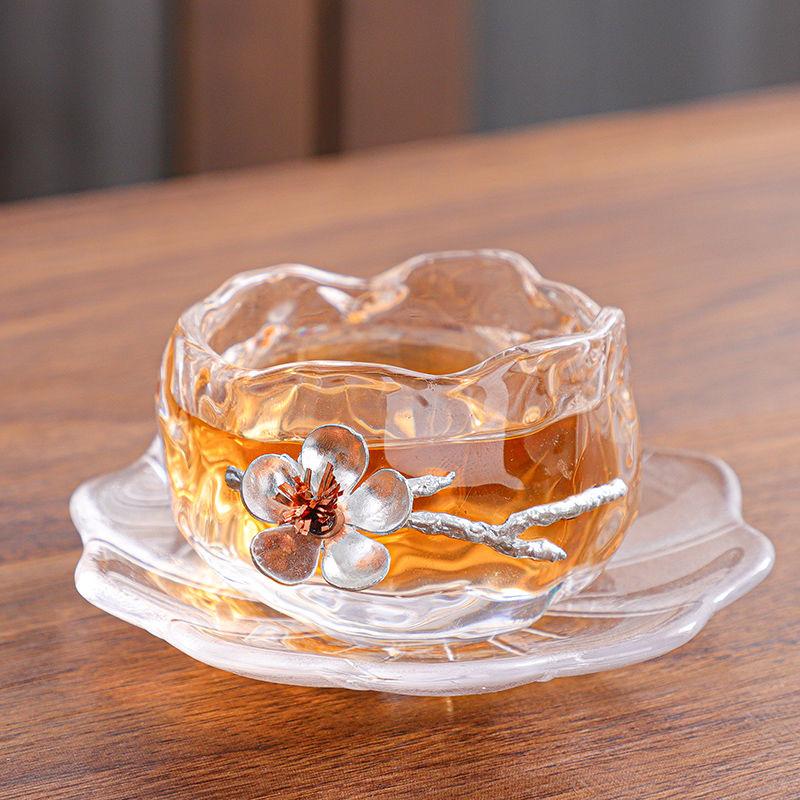 Набор из цветущего стекла Gong Dao Bei и чайных чашек – элегантный кувшин Fairness с подходящими чашками для чайной церемонии