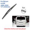 For Nissan Nv200 2009-2020 Front Rear Wiper Blades Brushes Cutter Accessories J Hook  2012 2013 2014 2015 2016 2017 2018 2019 2020