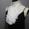 Victorians Colonial Jabot Collar Steampunk Ruffle Lace Detachable False Collar Shirt Front Necktie Halloween Costume