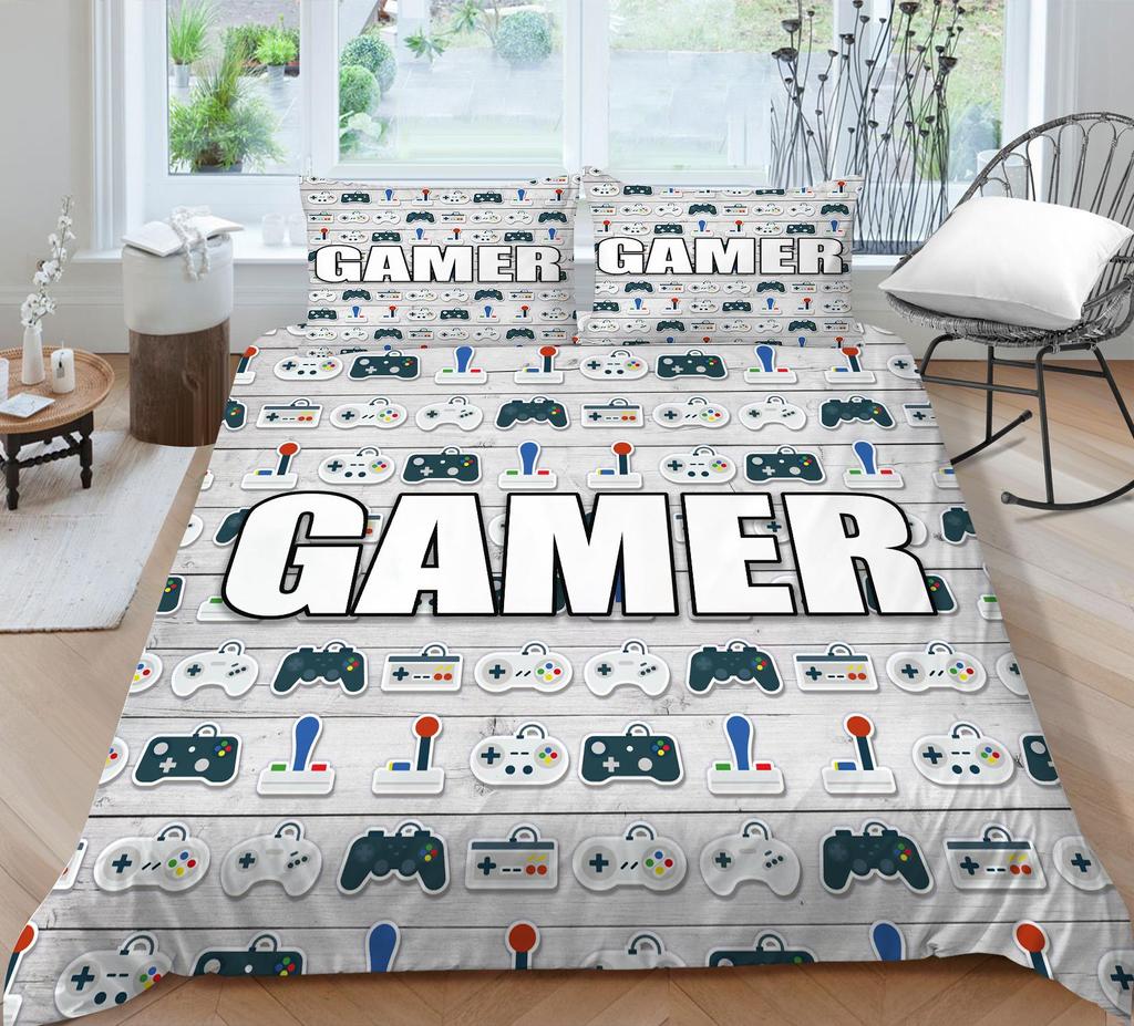 Набор пододеяльников для игр, пододеяльник для игр, уникальный дизайн, домашние покрывала, постельное белье королевского размера, детское мягкое постельное белье