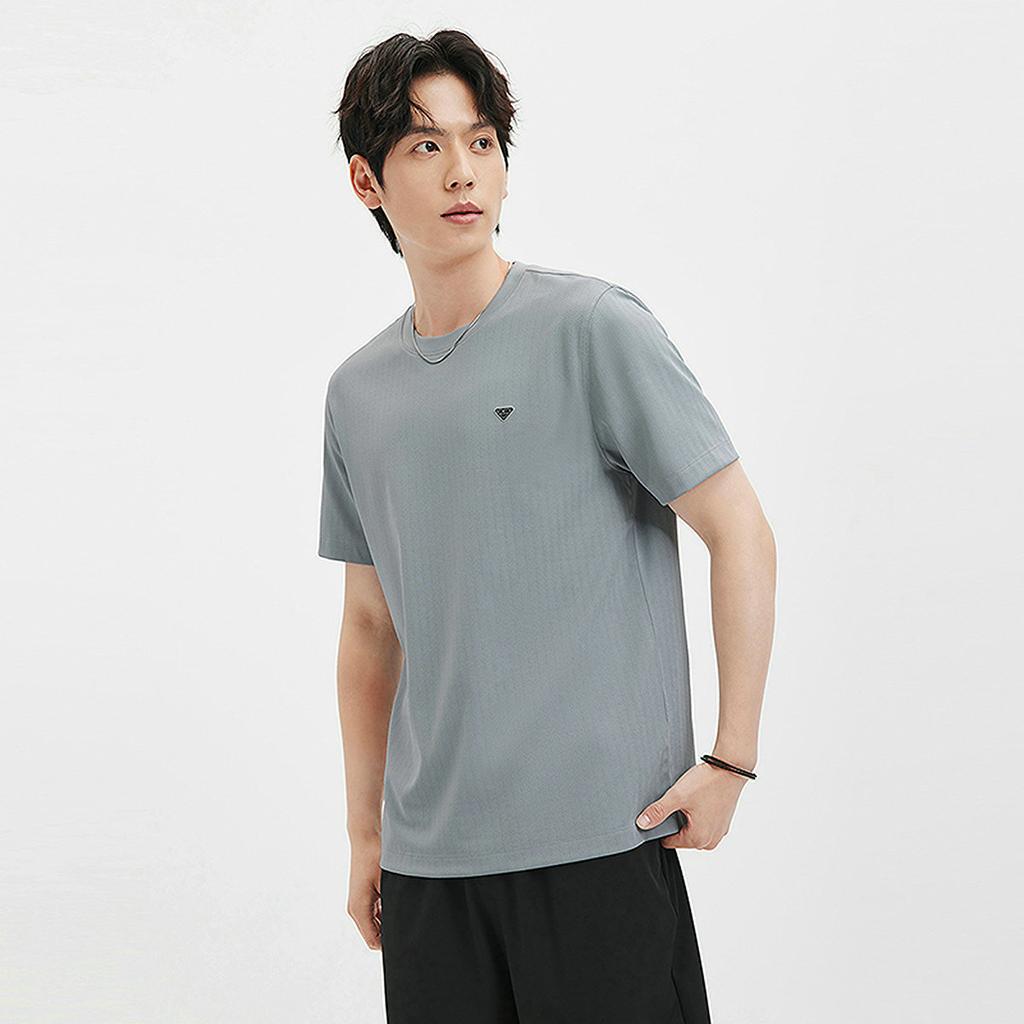 Cotton Modal Herringbone Pattern T-Shirt