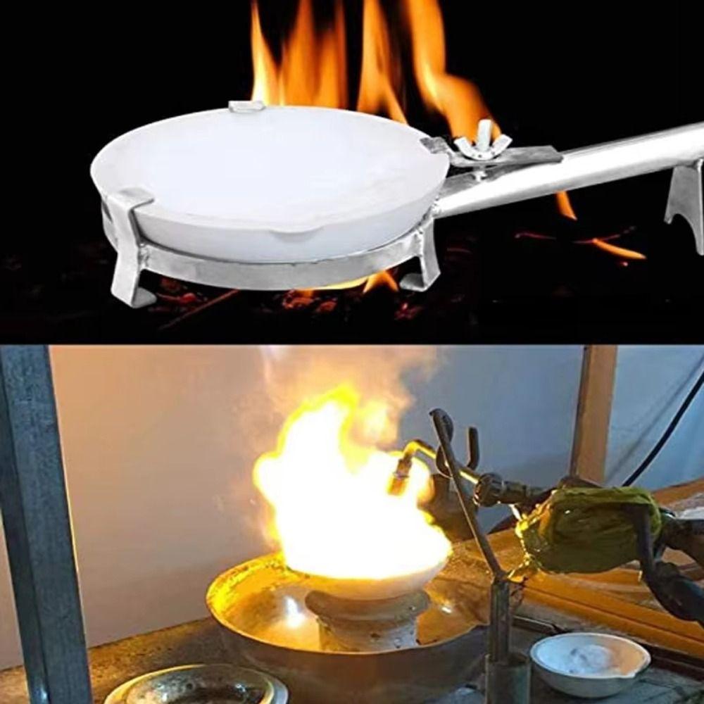 Extra Long Quartz Bowl Holder Clamp Stainless Steel Melting Casting Pliers Professional Workshop