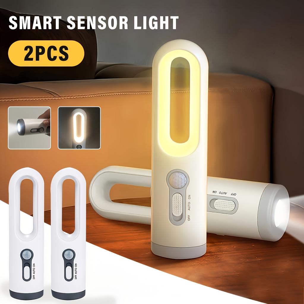 Body Sensor Smart Night Light, USB Rechargeable Flashlight, Motion Sensor Bedroom Light for Outdoor, Indoor, Lighting
