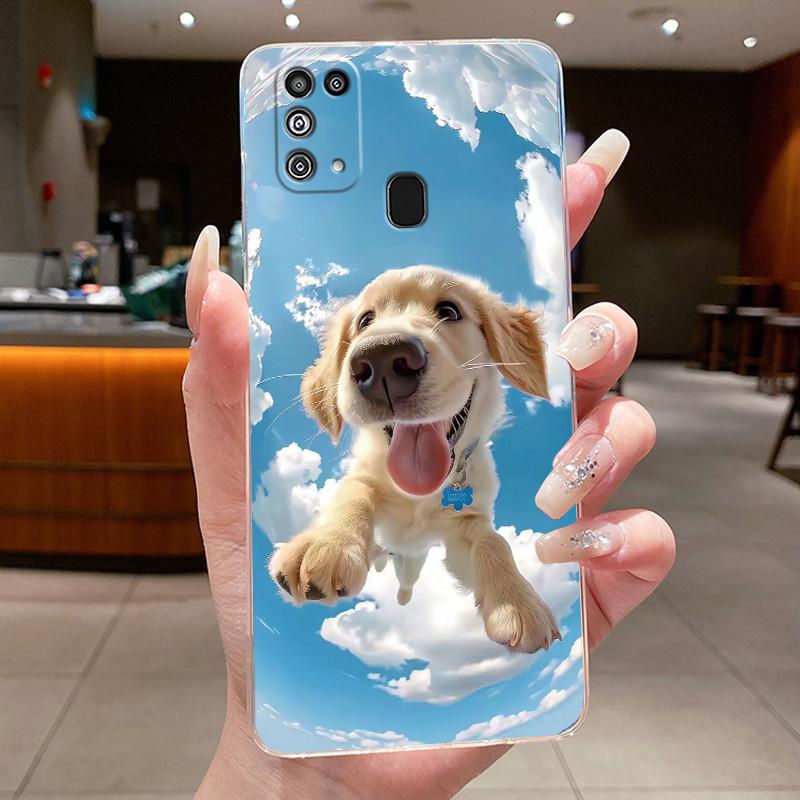 Case For Samsung M31 M21s M21 M30s Luxury Dragon Cute Cool Boys Girls Soft silicone Phone Case Back Cover Transparent TPU Shell