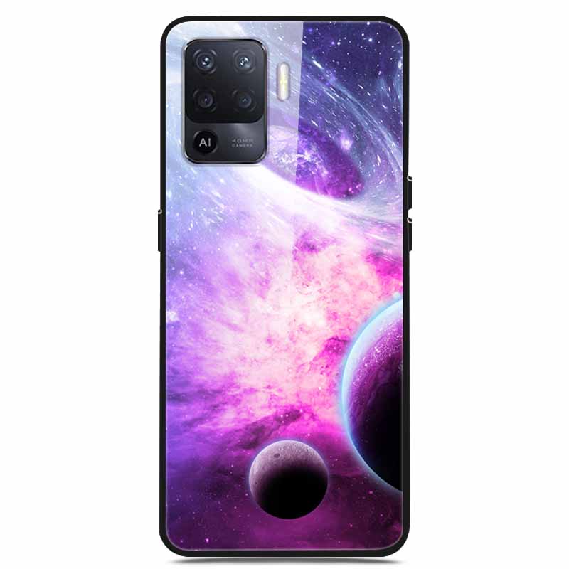 For OPPO Reno 5 Lite Case Luxury Tempered Glass Bumper for OppoA94 4G Phone Cover For OPPO a94 4G/ Reno5 Lite Glass Coque A94 4G
