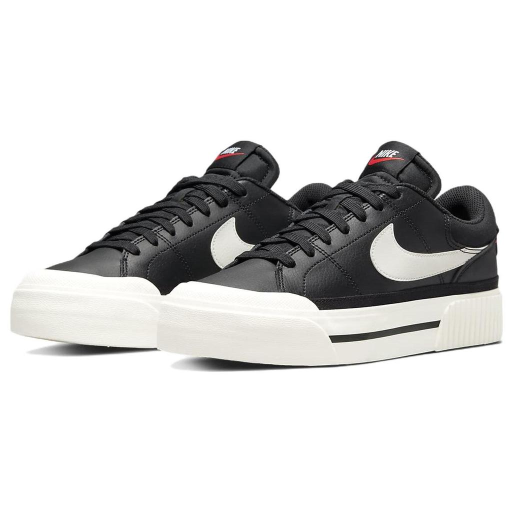 Nike Женские кроссовки Court Legacy Lift Black Sail White Team-Orange DM7590-001