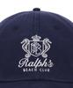 POLO RALPH LAUREN Кепка-бейсболка из твила Ralphs Beach Club - Темно-синий