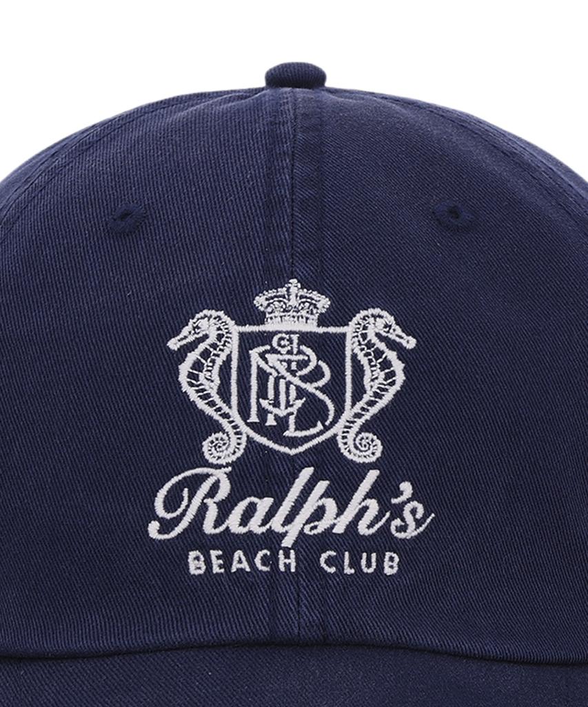 POLO RALPH LAUREN Кепка-бейсболка из твила Ralphs Beach Club - Темно-синий