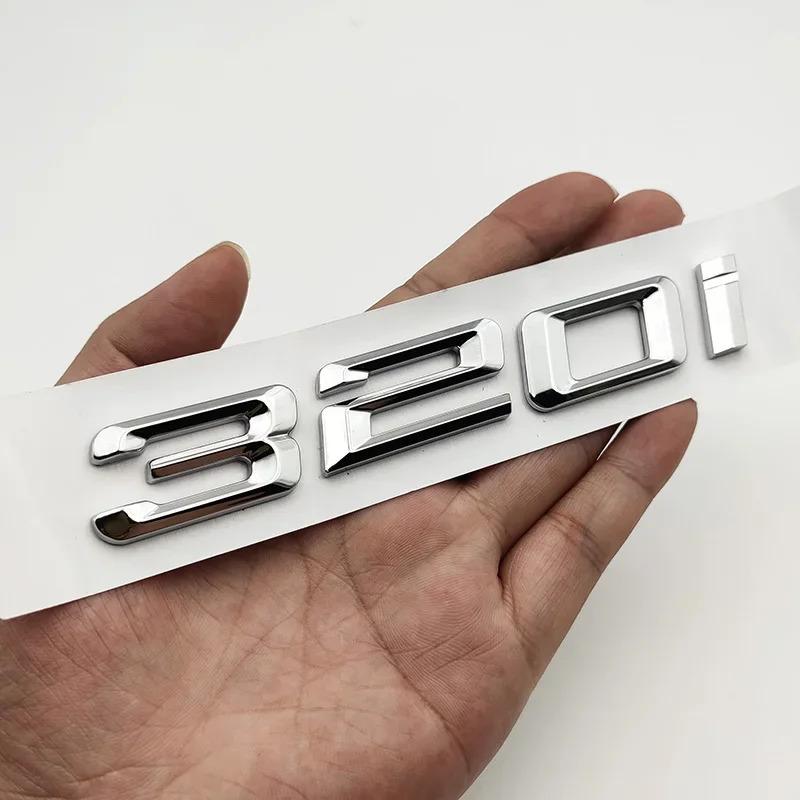 Chrome Car Trunk Letters Stickers For BMW 3Serie F30 E90 G20 E46 316i 318i 320i 325i 328i 330i 335i 340i Emblem Logo Accessories tw2