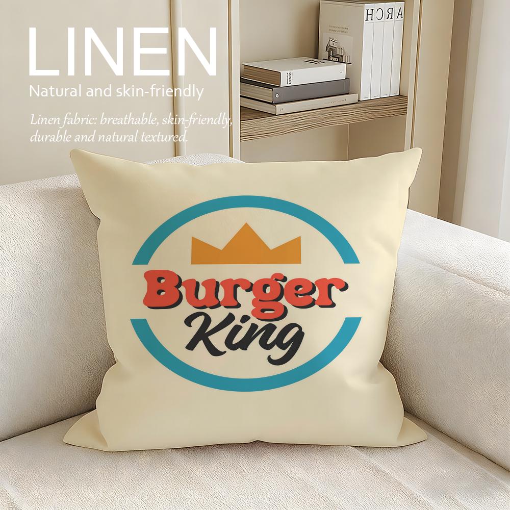Brand Burger King Cushion Cover Pillowcase Set Pcs x x Breathable Washable Sofa Cushion Cover