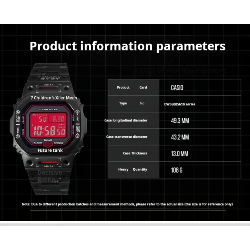 Мод-комплект DW5600 mecha металлический корпус стальной ремешок Для Casio G-SHOCK DW-5600 GW-B5600 GMW-B5000 Мужские Заменяет безель браслет