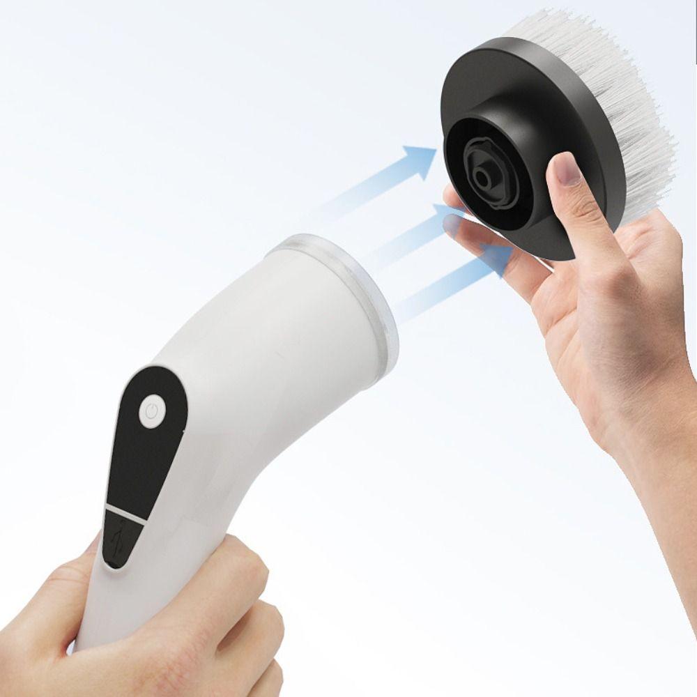 Rechargeable Wireless Cleaning Brush Telescopic Electric Spin Scrubber Bathroom Cleaning