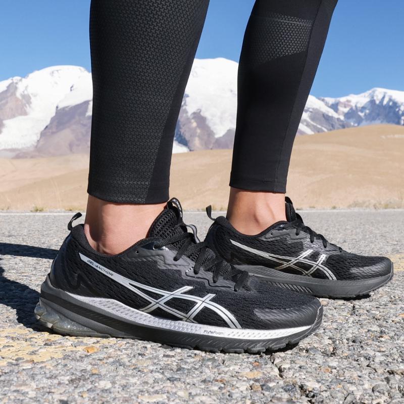 Asics Гель-Анкор Удобные Модные Прочные Дышащие Поддерживающие Кроссовки для Бега Мужские Кроссовки Черные 1011C019-001
