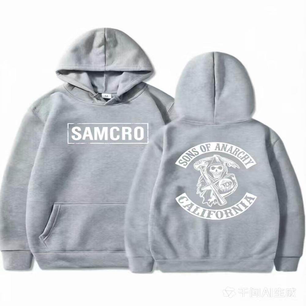 Sons of Anarchy SAMCRO уличная одежда с двусторонним принтом для мужчин и женщин Harajuku брендовая дизайнерская толстовка с капюшоном мужские большие толстовки с капюшоном