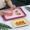 Wheat Straw Multifunctional Tray: Rectangular Tea Set, Fruit, or Puzzle Storage Solution