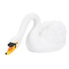 Resin Swan Figurine Floating Simulation Swan Statue for Garden Pond Realistic Garden Animal