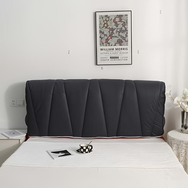 Luxury All-inclusive Thicken Quilted Headboard Cover Technology Cloth Bed Head Cover Solid Color Dust Protector Cover Easily Clean Headboard Cover