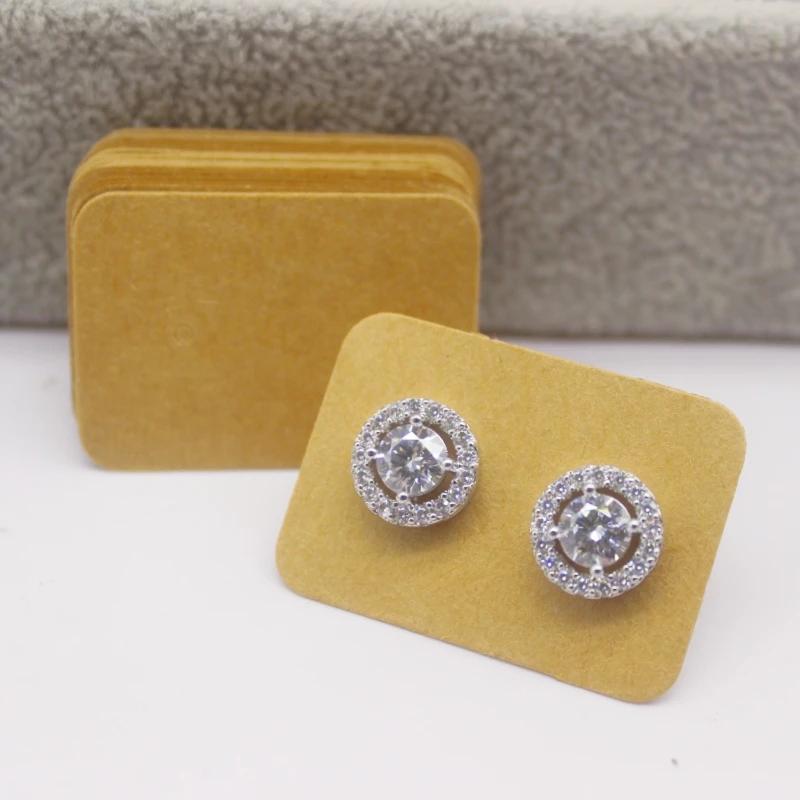 100pcs Multi Size Display Earring Cards, Earrings, Earring Packaging Label Cards